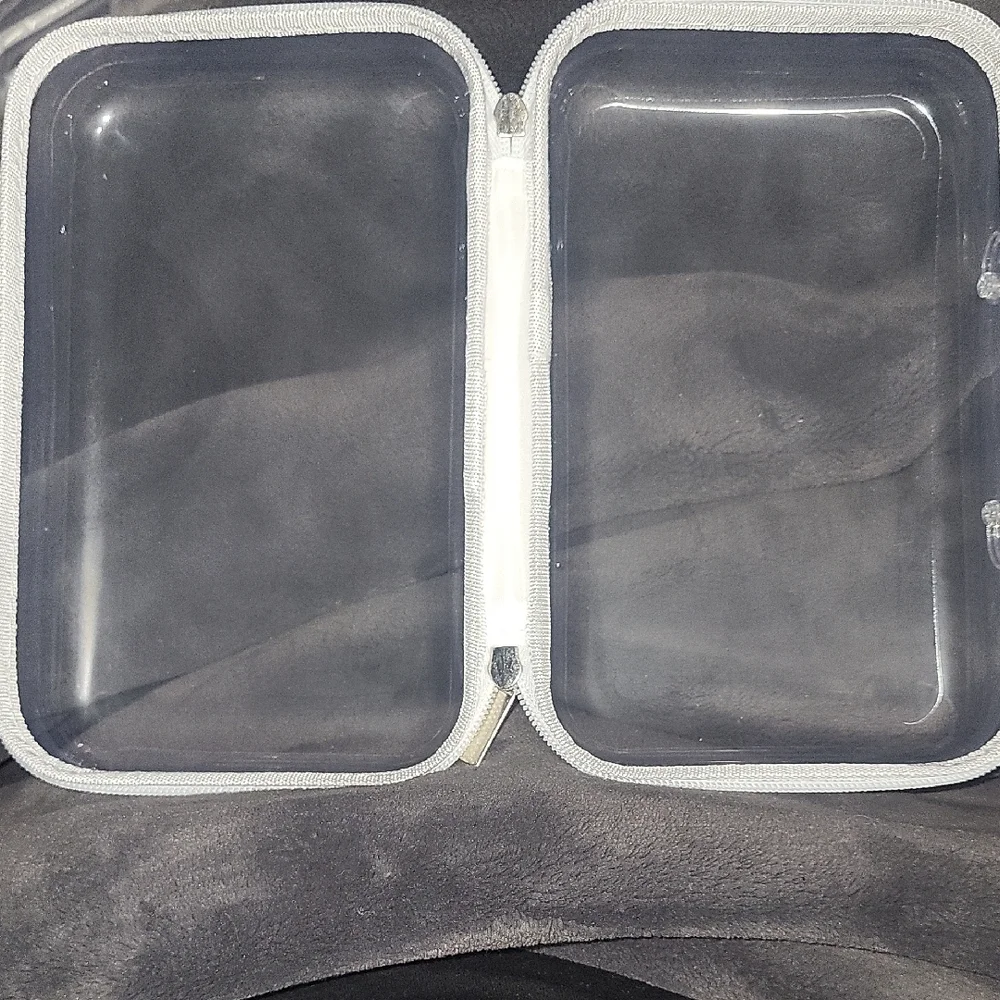 Clear Hard Case With Zipper And Handle